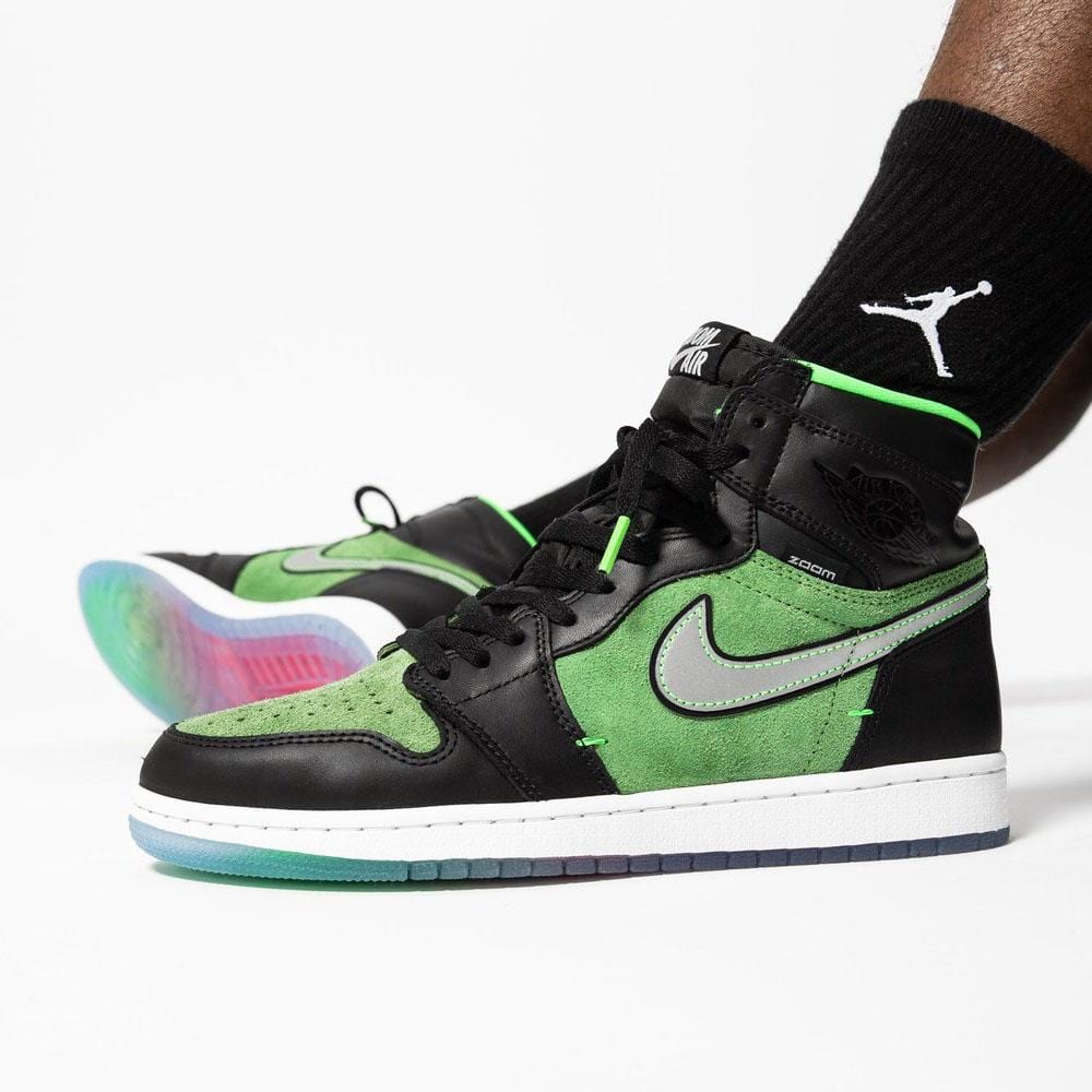 Air Jordan 1 High Zoom 'Rage Green'- Streetwear Fashion - lacezy.com