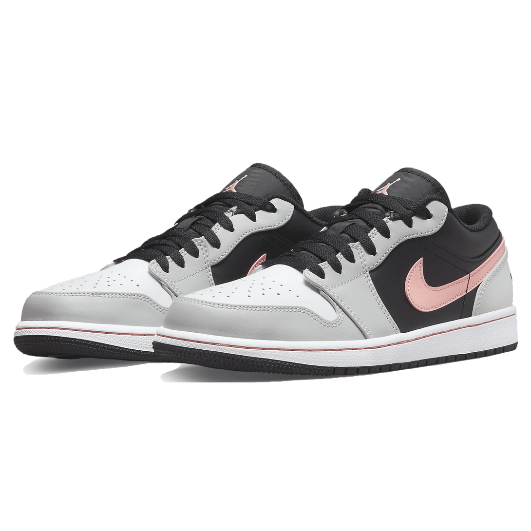 Air Jordan 1 Low 'Black Grey Pink'- Streetwear Fashion - lacezy.com