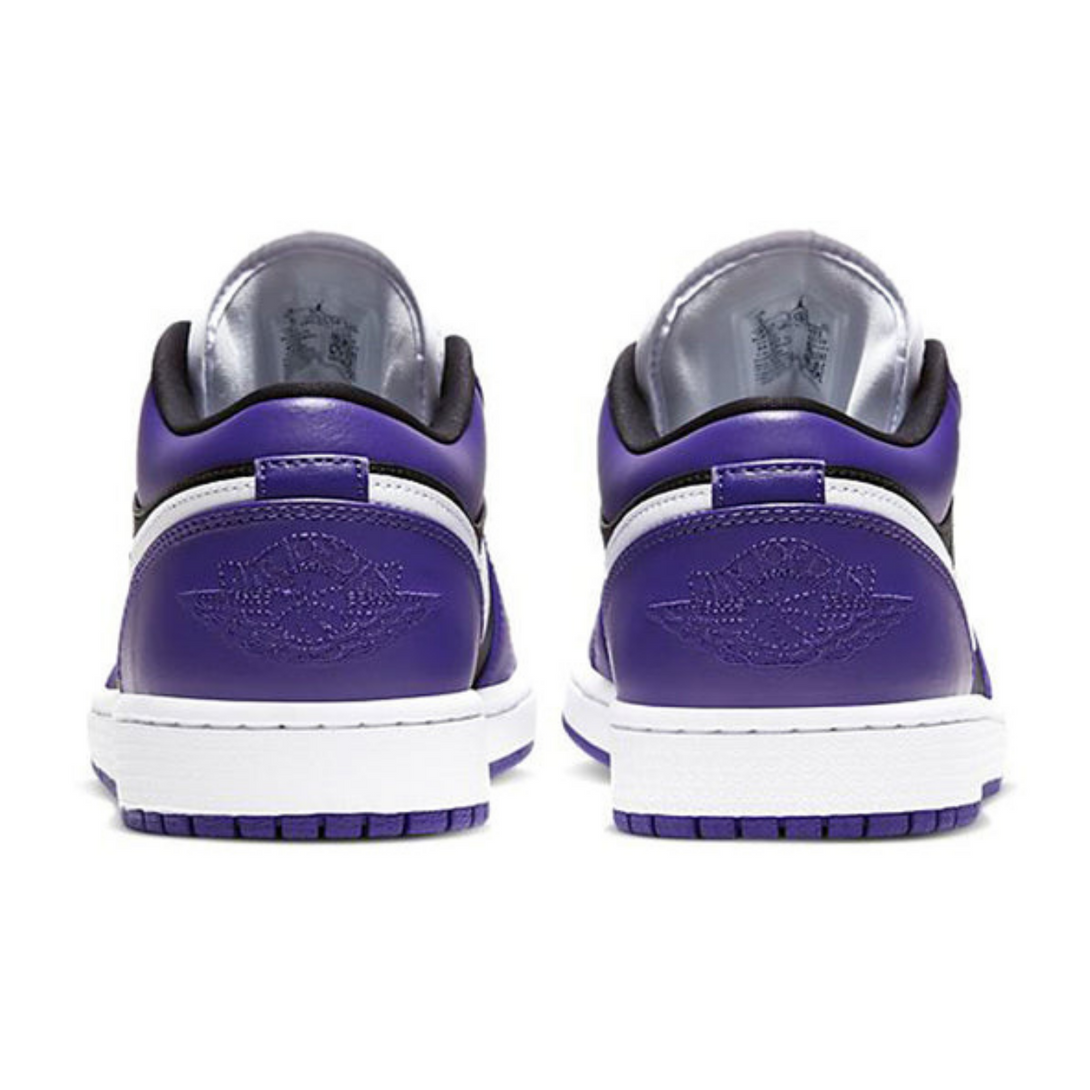 Air Jordan 1 Low 'Court Purple Black'- Streetwear Fashion - lacezy.com