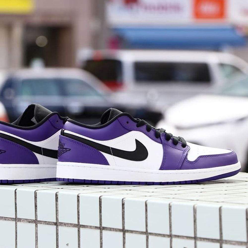 Air Jordan 1 Low 'Court Purple'- Streetwear Fashion - lacezy.com