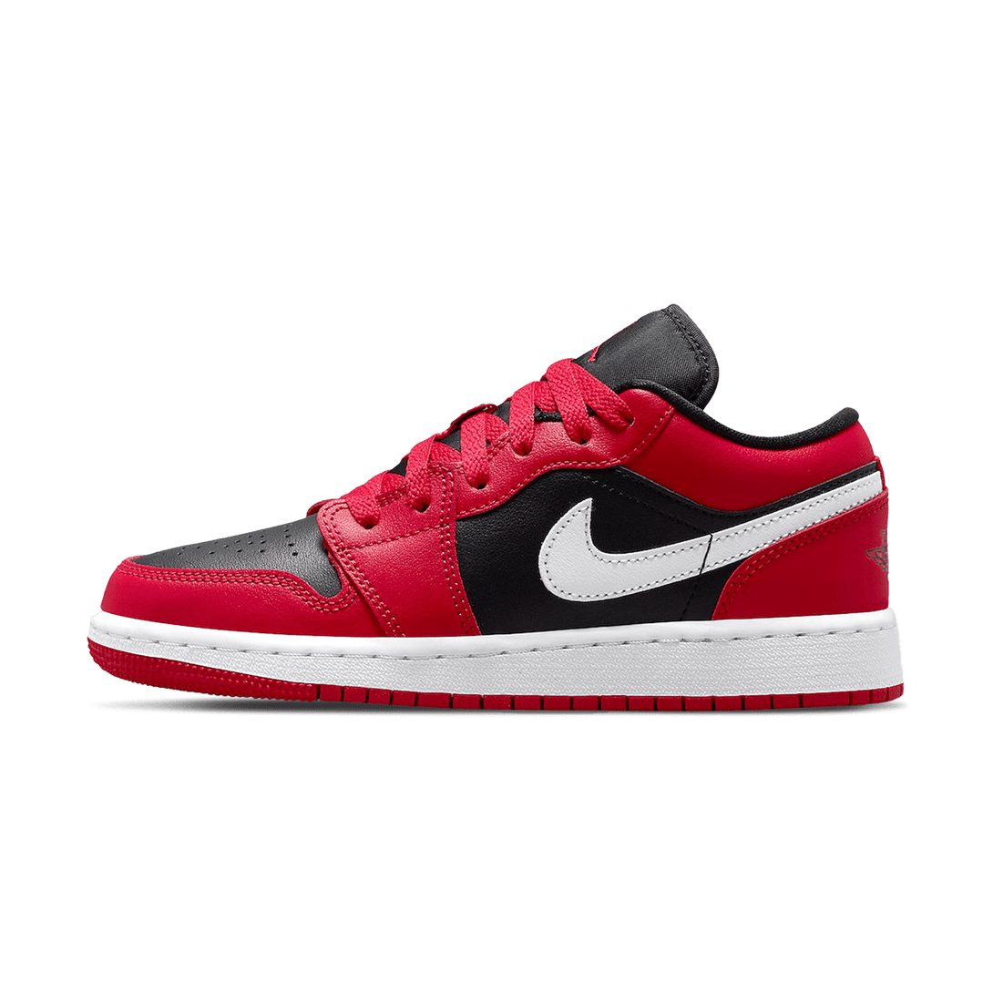 Air Jordan 1 Low GS 'Black Very Berry'- Streetwear Fashion - lacezy.com