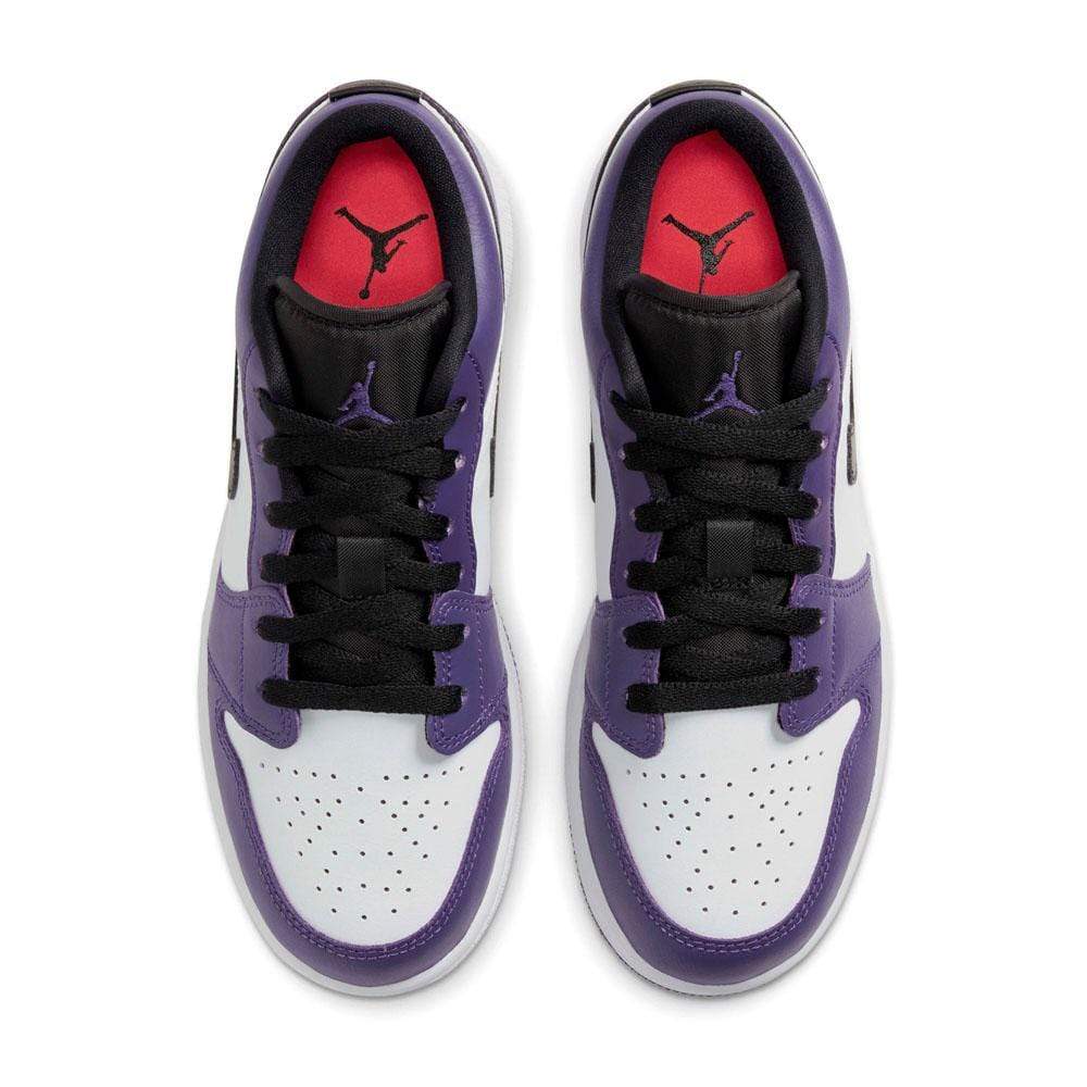 Air Jordan 1 Low GS "Court Purple White"- Streetwear Fashion - lacezy.com