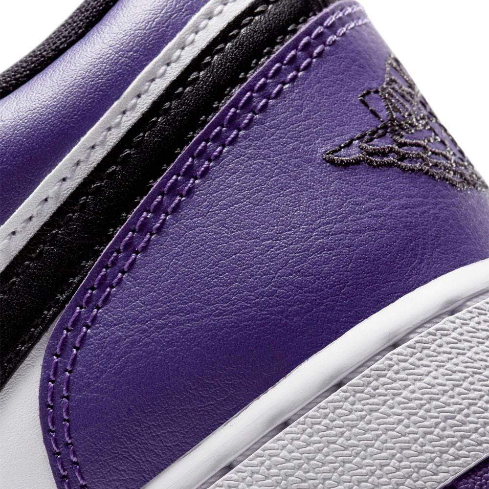 Air Jordan 1 Low GS "Court Purple White"- Streetwear Fashion - lacezy.com