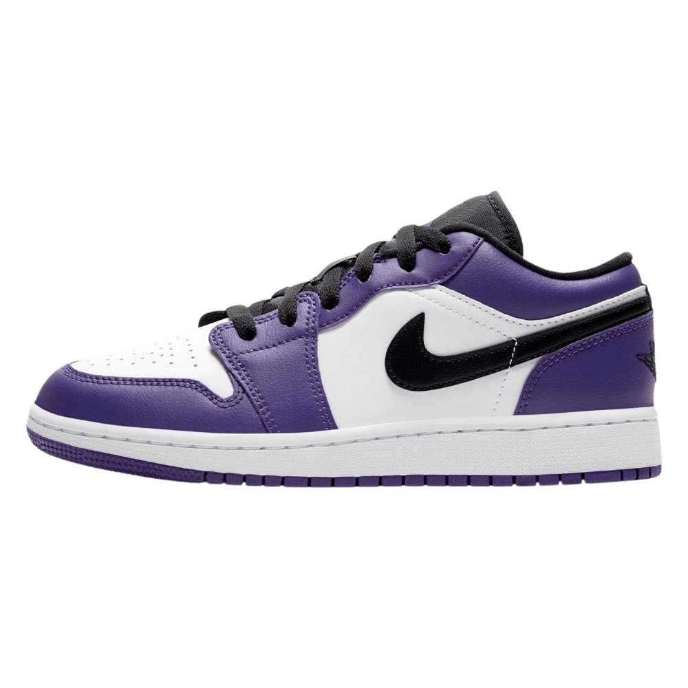 Air Jordan 1 Low GS "Court Purple White"- Streetwear Fashion - lacezy.com