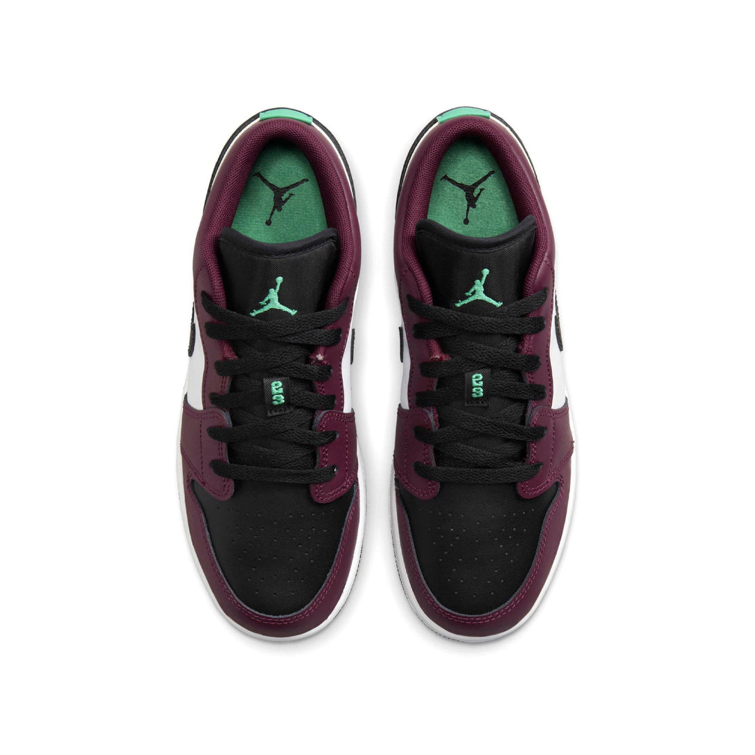 Air Jordan 1 Low GS 'Dark Beetroot Roma Green'- Streetwear Fashion - lacezy.com