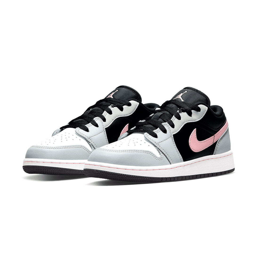 Air Jordan 1 Low GS 'Grey Fog Bleached Coral'- Streetwear Fashion - lacezy.com