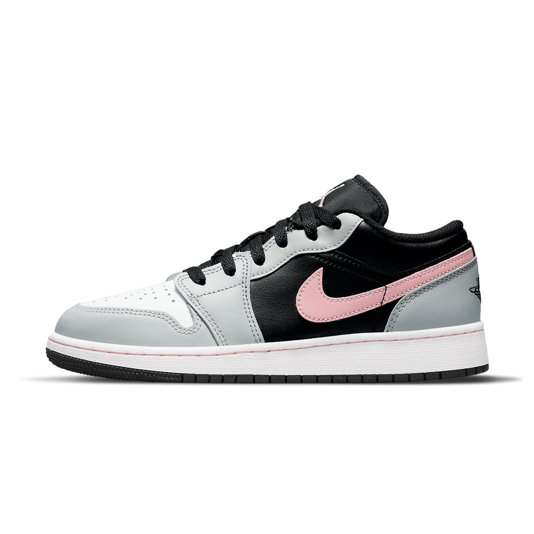 Air Jordan 1 Low GS 'Grey Fog Bleached Coral'- Streetwear Fashion - lacezy.com