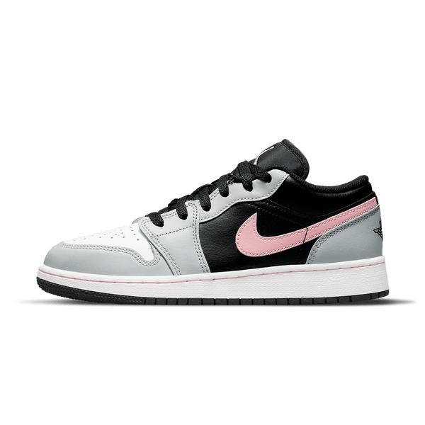 Air Jordan 1 Low GS 'Grey Fog Bleached Coral'- Streetwear Fashion - lacezy.com