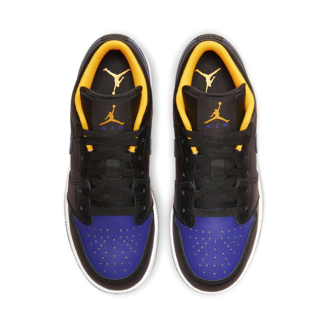 Air Jordan 1 Low GS 'Lakers'- Streetwear Fashion - lacezy.com