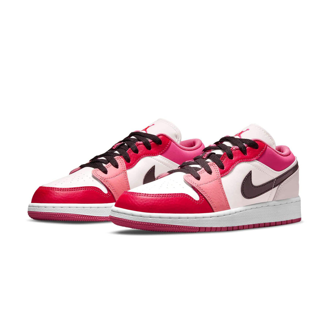 Air Jordan 1 Low GS 'Pink Black'- Streetwear Fashion - lacezy.com