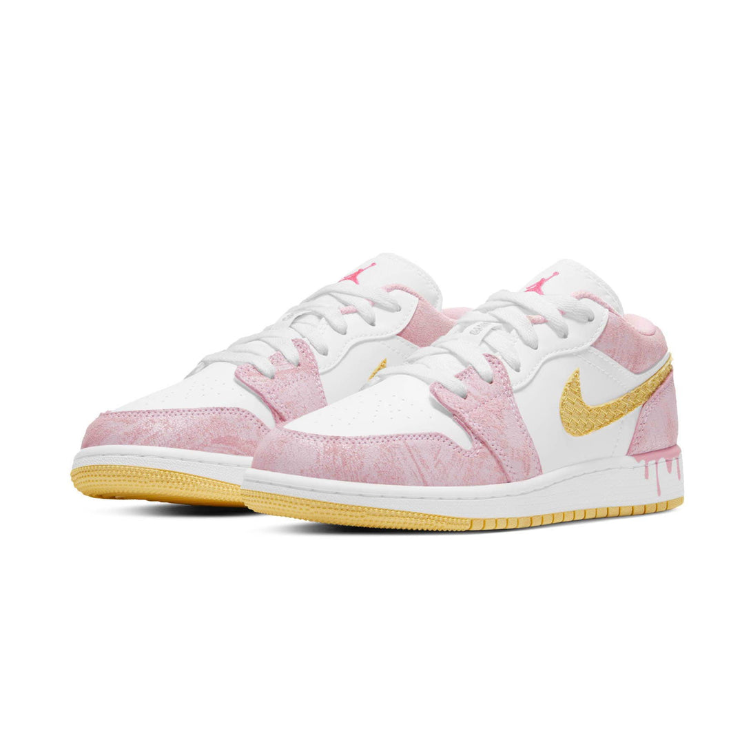 Air Jordan 1 Low GS 'Strawberry Ice Cream'- Streetwear Fashion - lacezy.com