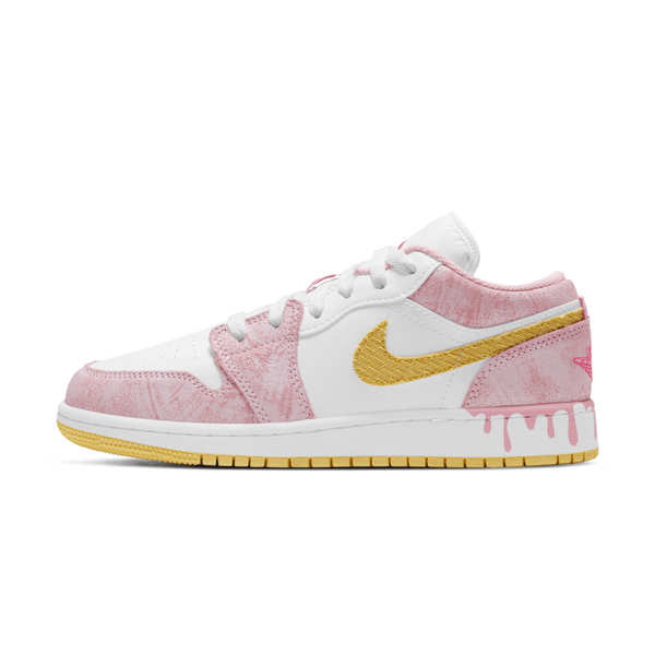 Air Jordan 1 Low GS 'Strawberry Ice Cream'- Streetwear Fashion - lacezy.com