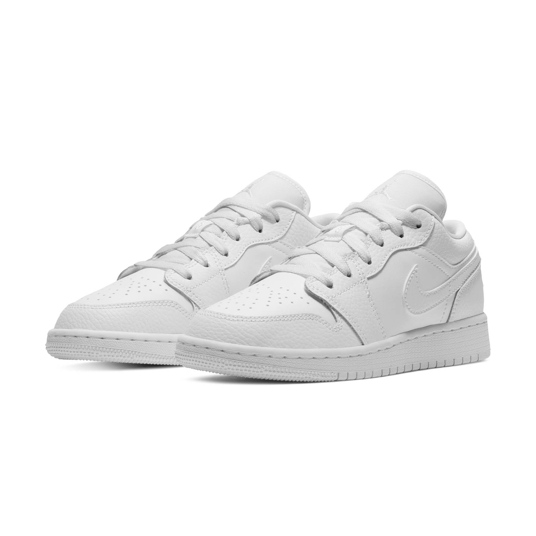 Air Jordan 1 Low GS 'Triple White'- Streetwear Fashion - lacezy.com