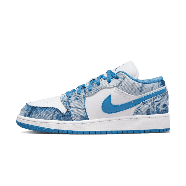 Air Jordan 1 Low GS 'Washed Denim'- Streetwear Fashion - lacezy.com