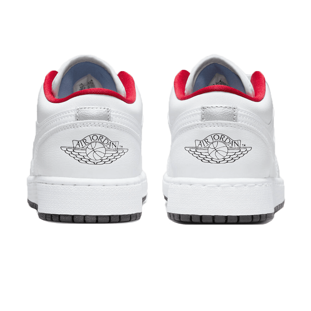 Air Jordan 1 Low GS White Black Infrared- Streetwear Fashion - lacezy.com