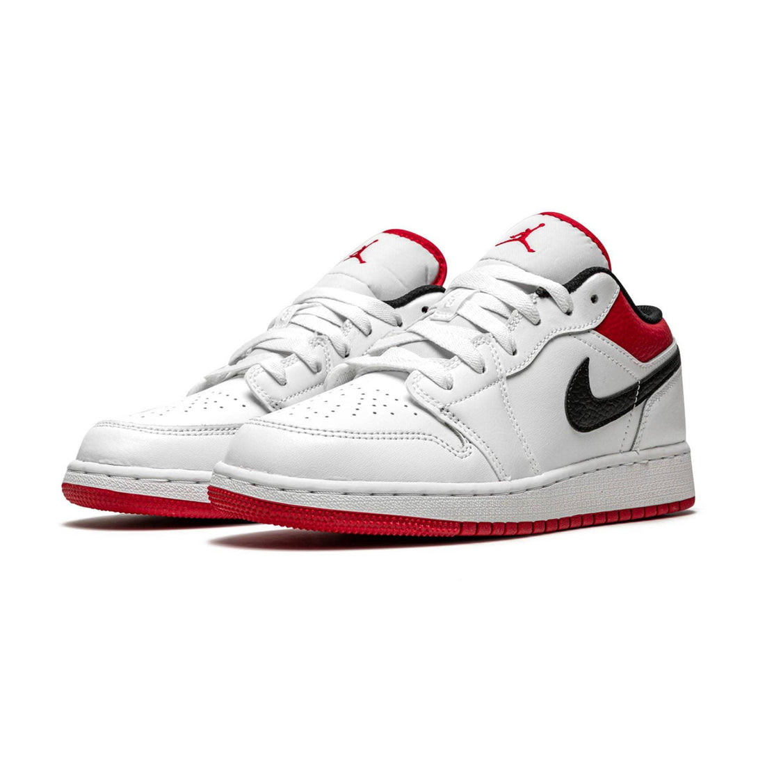 Air Jordan 1 Low GS 'White Gym Red'- Streetwear Fashion - lacezy.com