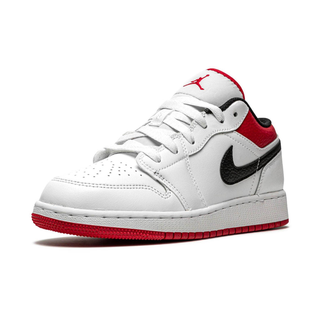 Air Jordan 1 Low GS 'White Gym Red'- Streetwear Fashion - lacezy.com