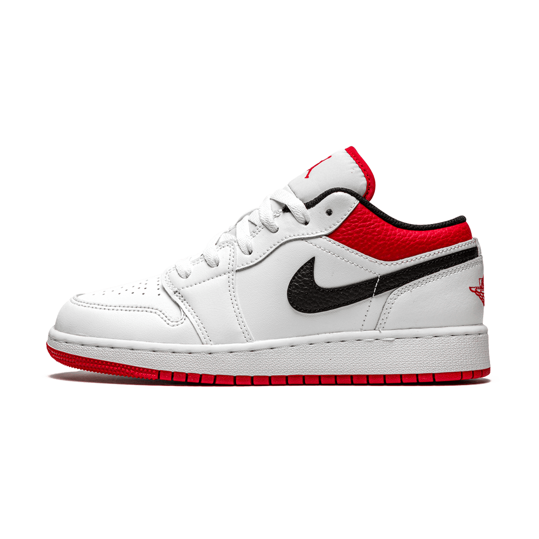 Air Jordan 1 Low GS 'White Gym Red'- Streetwear Fashion - lacezy.com