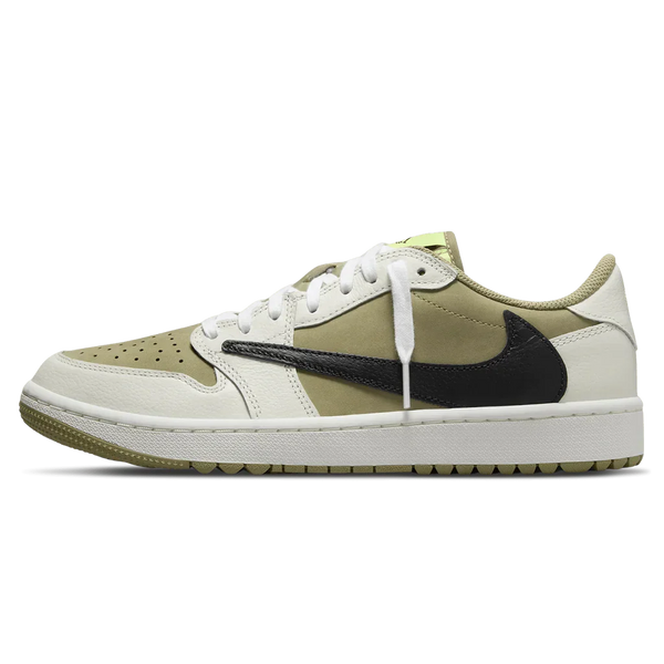 Air Jordan 1 Low Golf x Travis Scott 'Neutral Olive'- Streetwear Fashion - lacezy.com