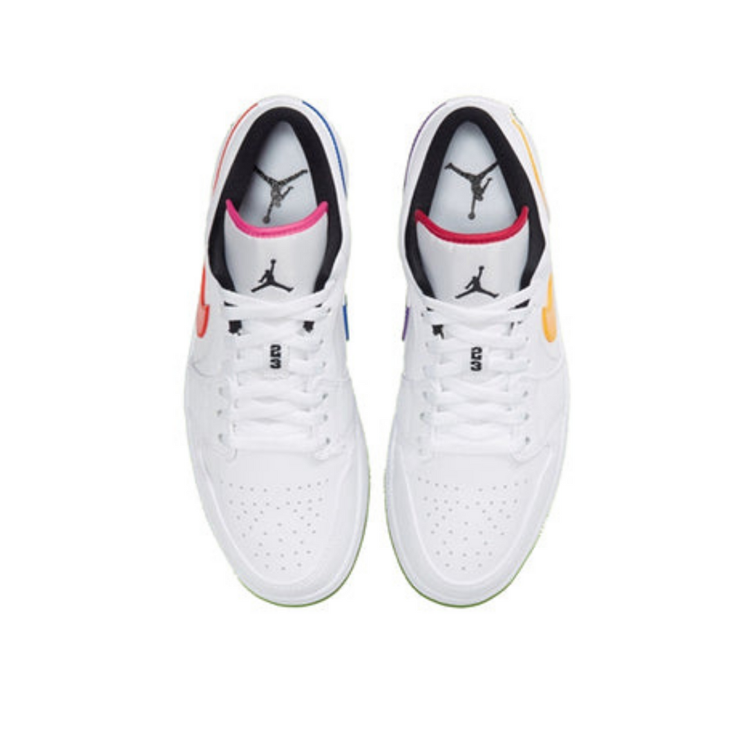 Air Jordan 1 Low 'Multi-Color Swoosh'- Streetwear Fashion - lacezy.com