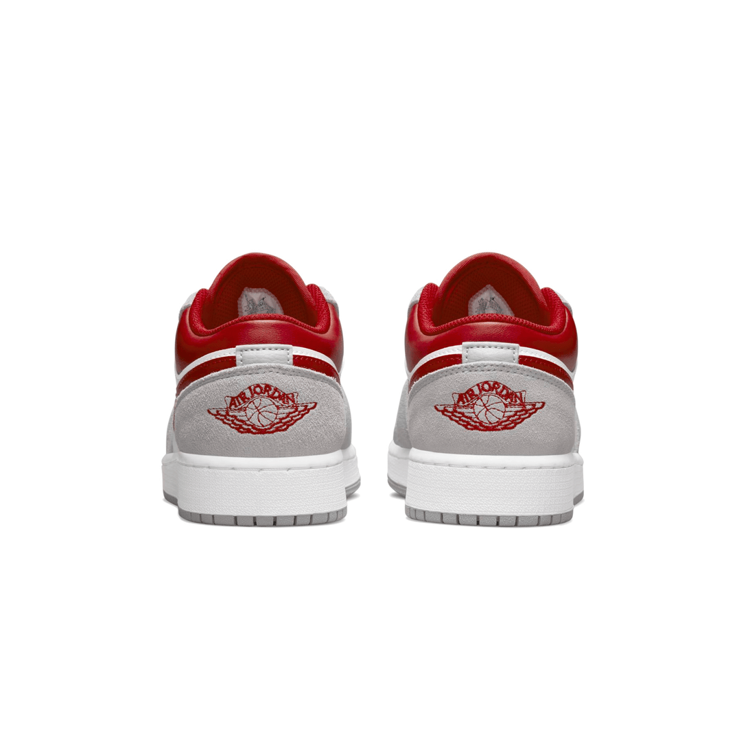 Air Jordan 1 Low SE GS 'Light Smoke Grey Gym Red'- Streetwear Fashion - lacezy.com