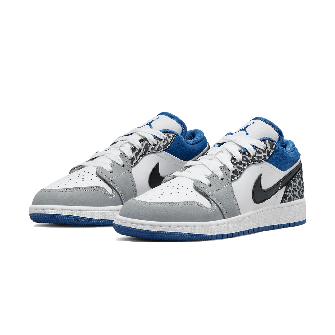 Air Jordan 1 Low SE GS 'True Blue'- Streetwear Fashion - lacezy.com