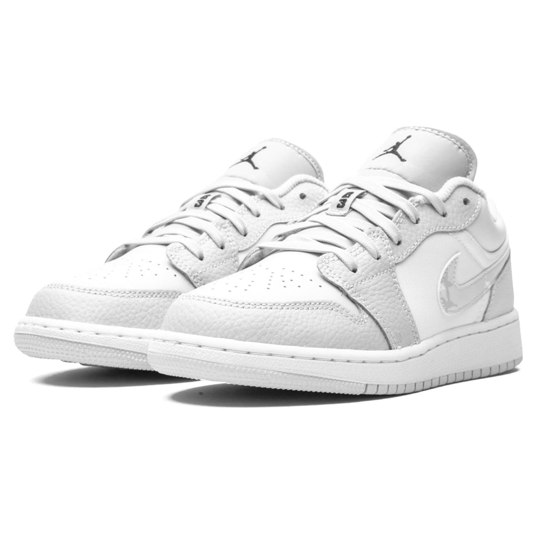 Air Jordan 1 Low SE GS 'White Camo'- Streetwear Fashion - lacezy.com