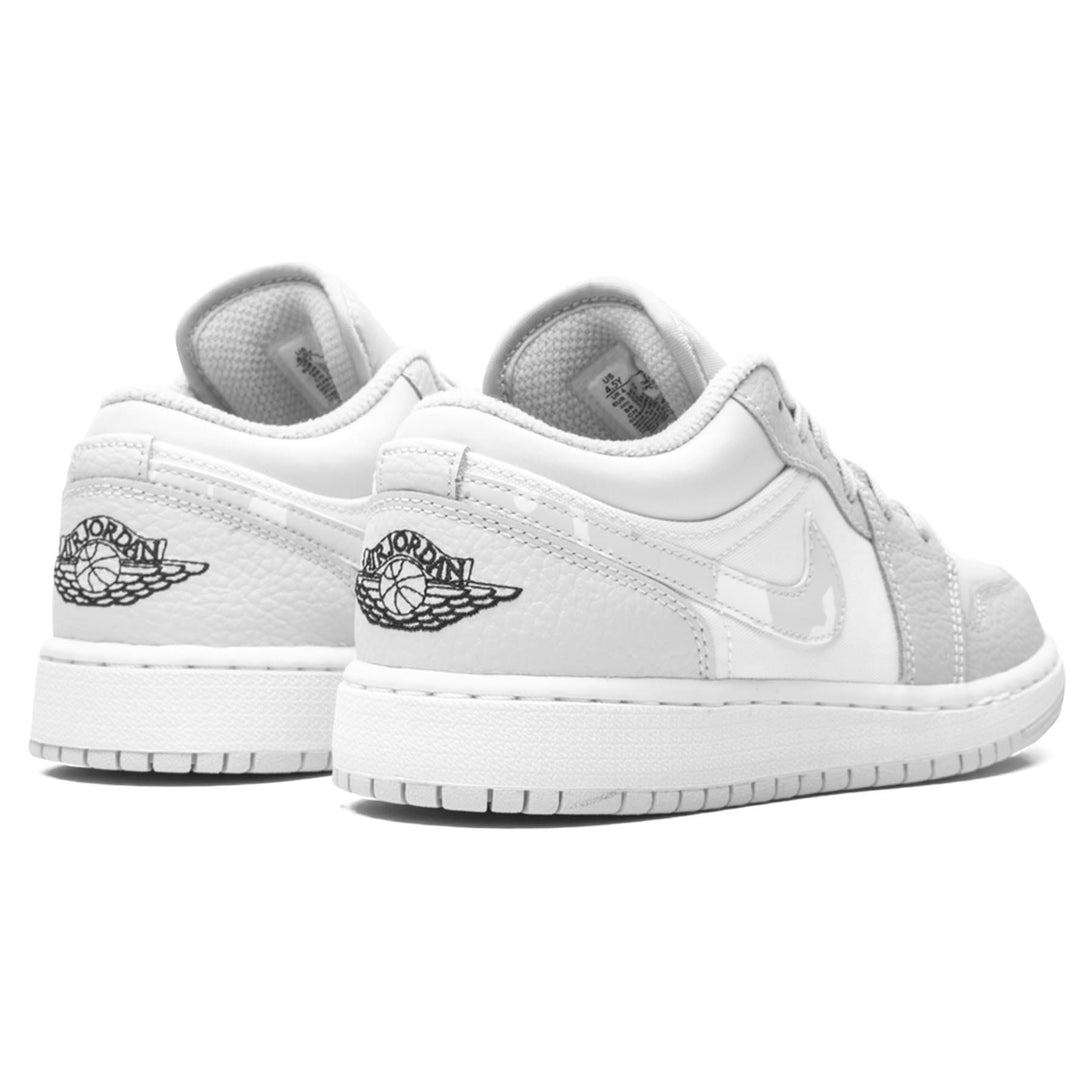 Air Jordan 1 Low SE GS 'White Camo'- Streetwear Fashion - lacezy.com