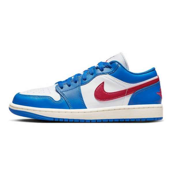 Air Jordan 1 Low 'Sport Blue Gym Red' Wmns- Streetwear Fashion - lacezy.com