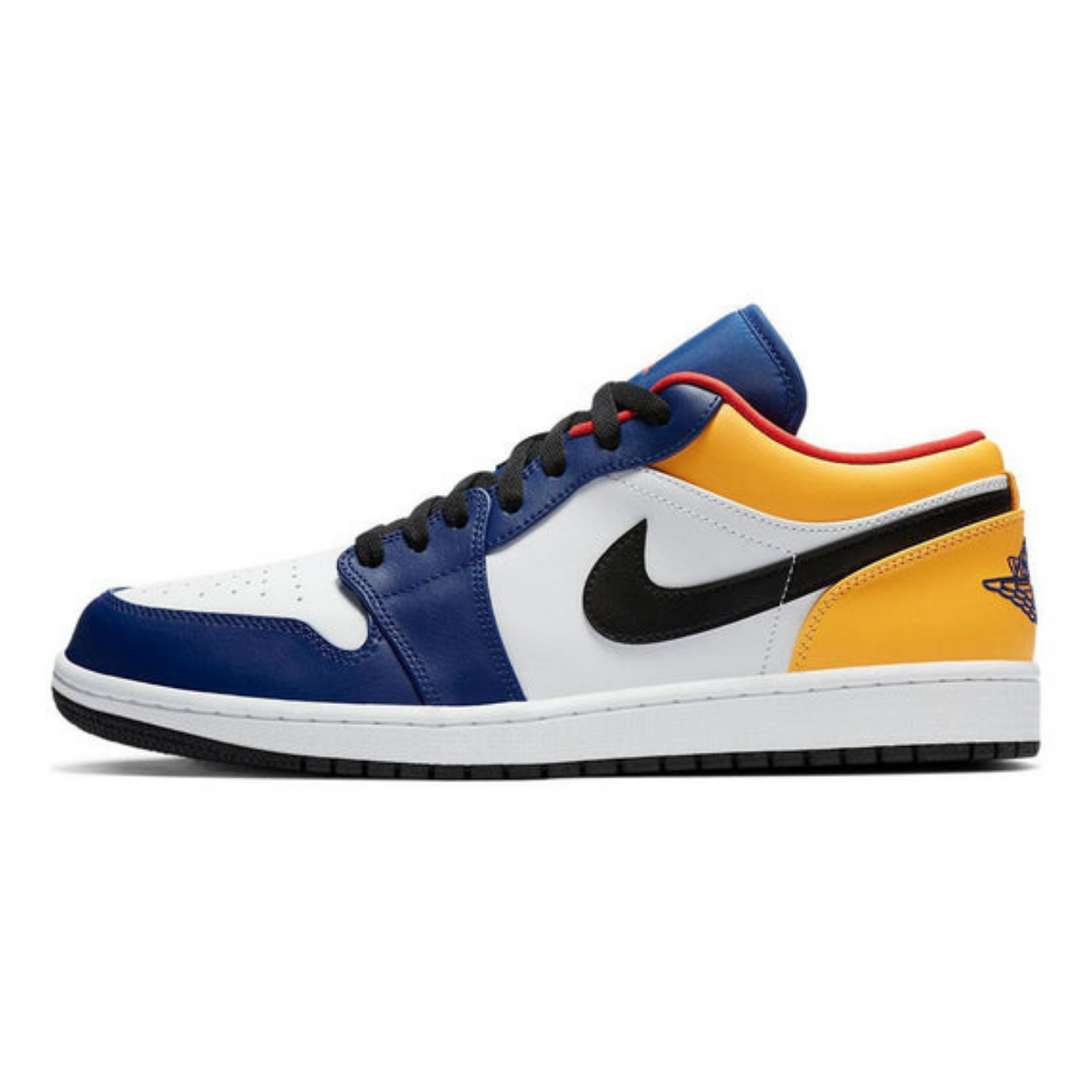 Air Jordan 1 Low 'White Deep Royal Blue'- Streetwear Fashion - lacezy.com