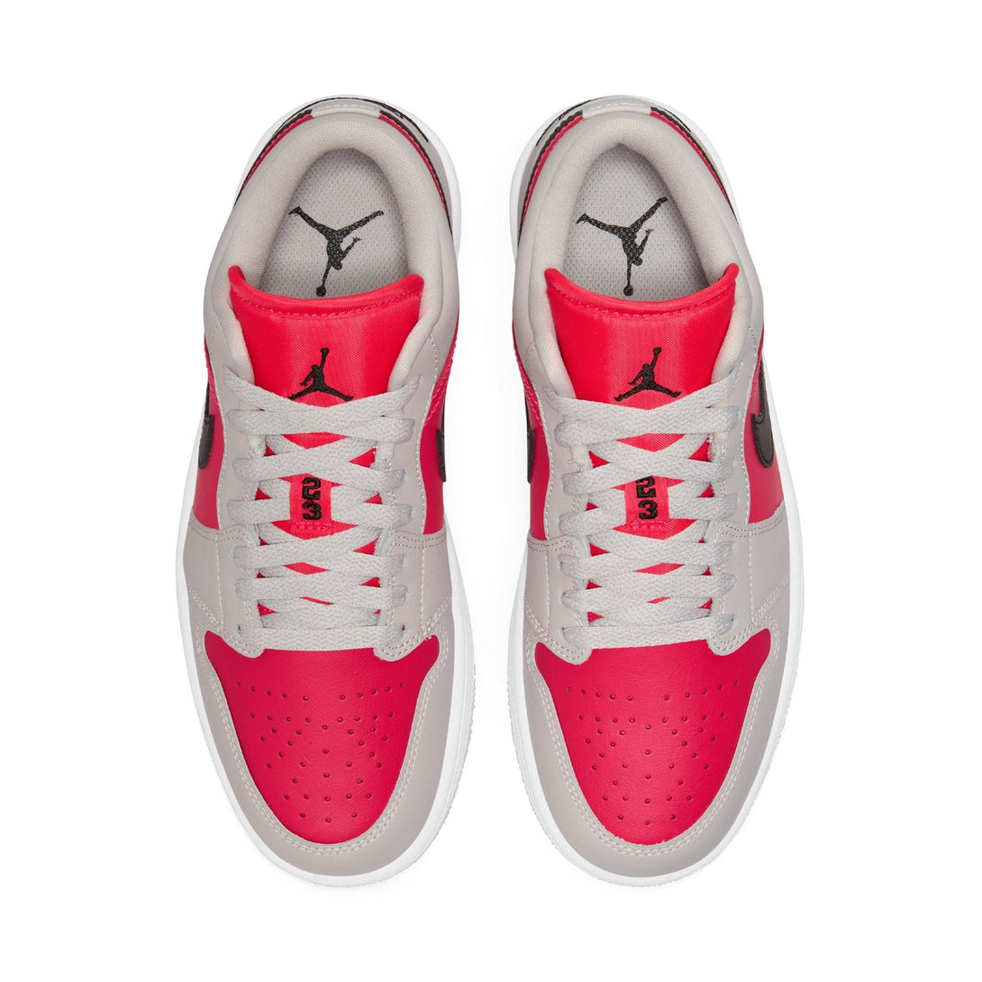 Air Jordan 1 Low Wmns 'Light Iron Ore Siren Red'- Streetwear Fashion - lacezy.com