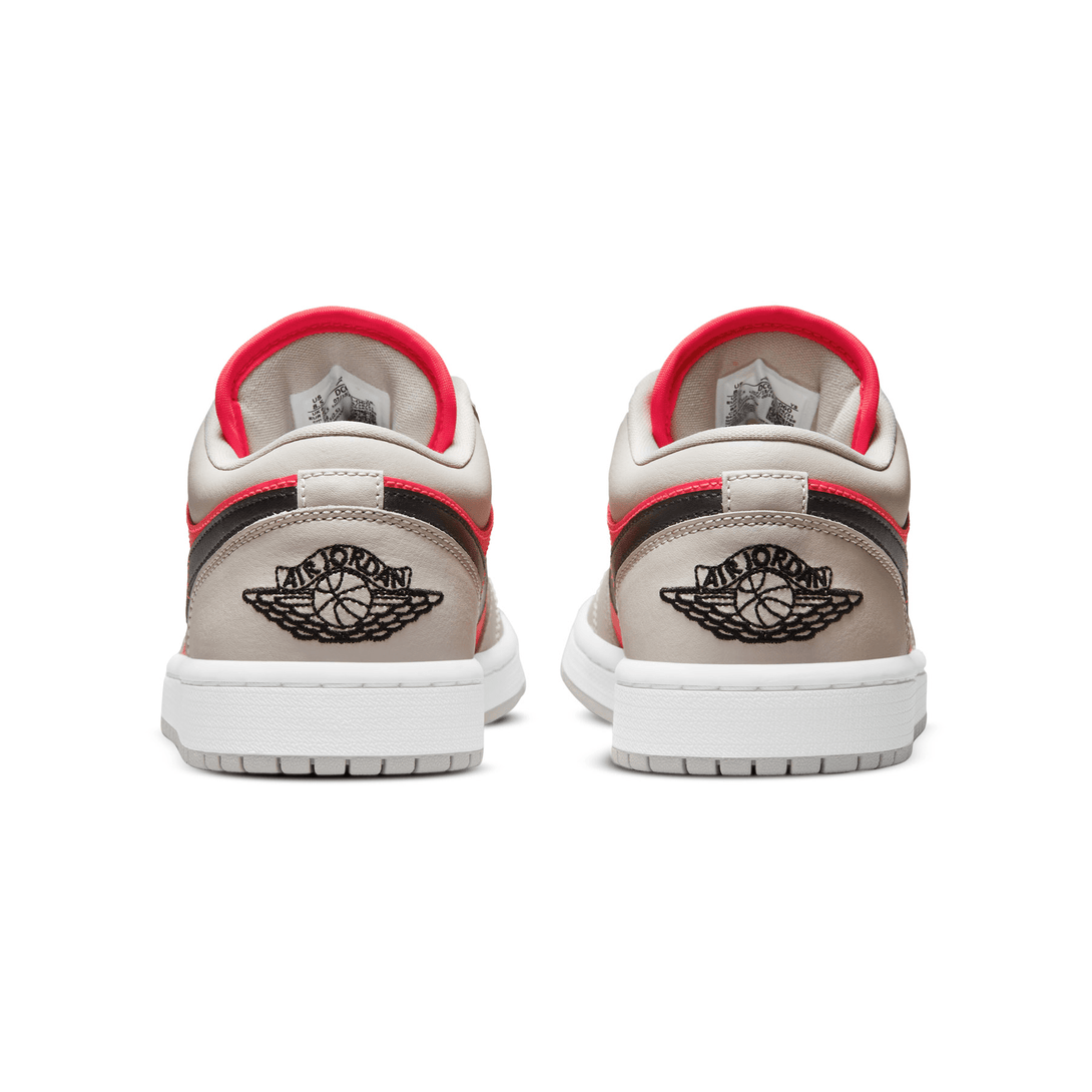 Air Jordan 1 Low Wmns 'Light Iron Ore Siren Red'- Streetwear Fashion - lacezy.com