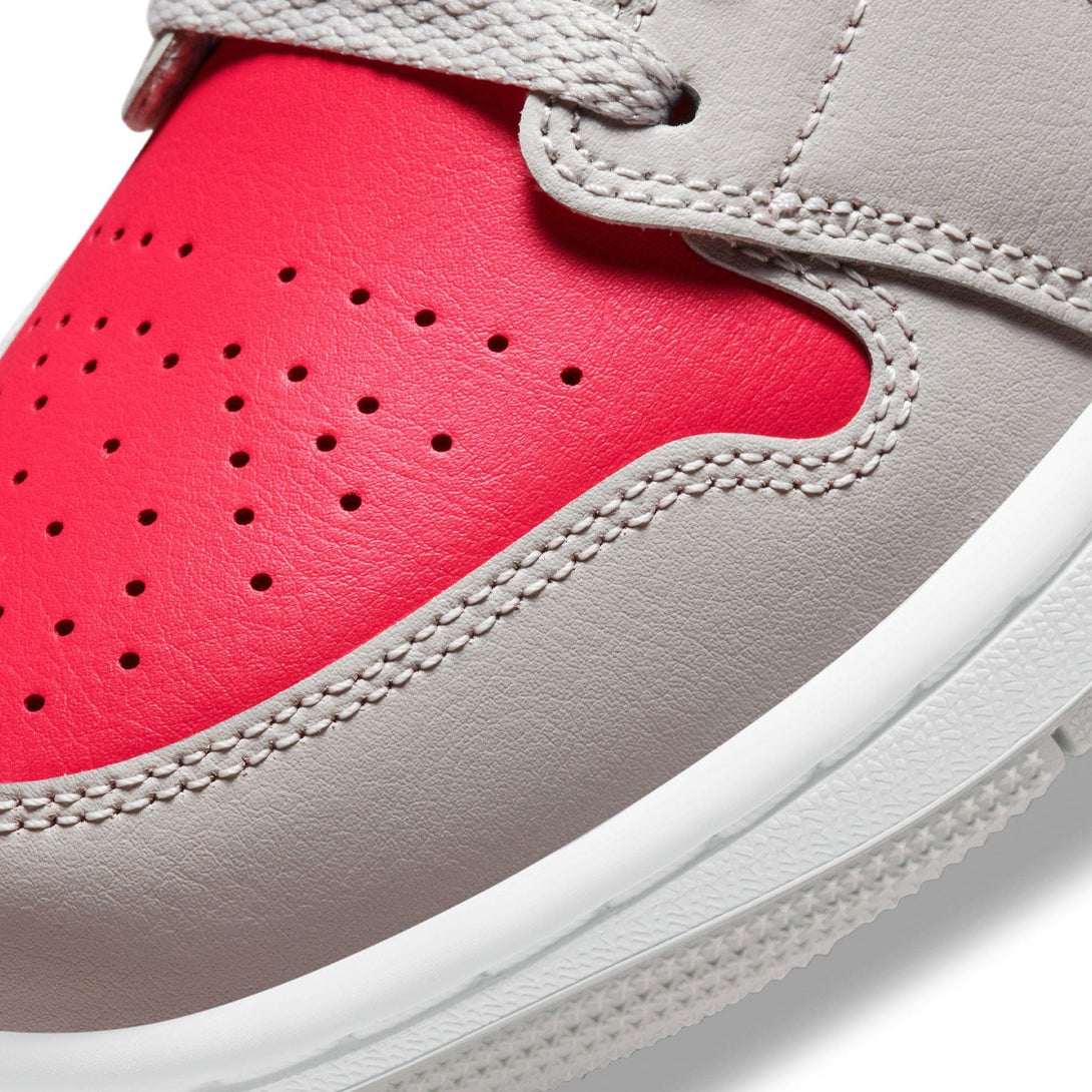 Air Jordan 1 Low Wmns 'Light Iron Ore Siren Red'- Streetwear Fashion - lacezy.com