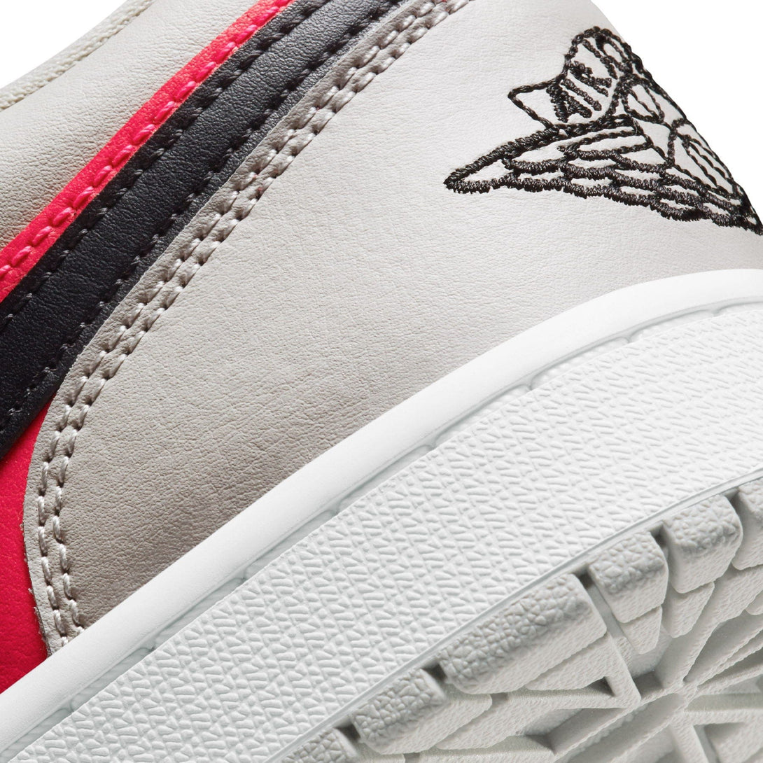 Air Jordan 1 Low Wmns 'Light Iron Ore Siren Red'- Streetwear Fashion - lacezy.com