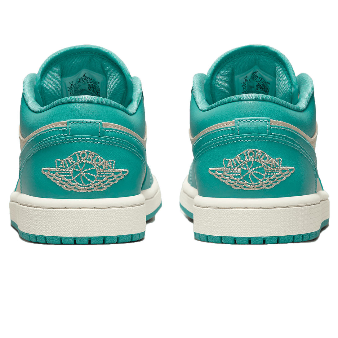 Air Jordan 1 Low Wmns 'Tropical Teal Sandy Beige'- Streetwear Fashion - lacezy.com