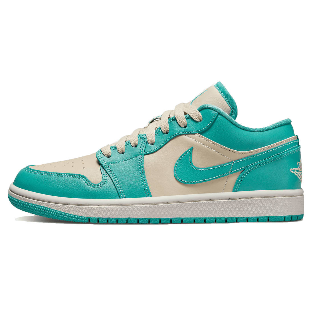 Air Jordan 1 Low Wmns 'Tropical Teal Sandy Beige'- Streetwear Fashion - lacezy.com