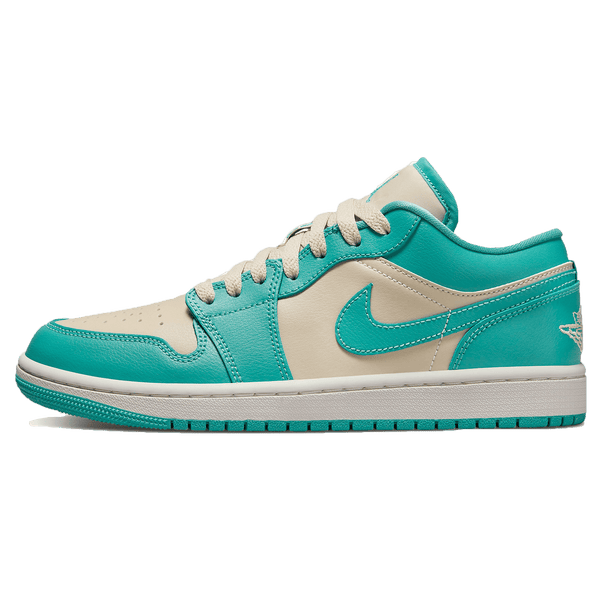 Air Jordan 1 Low Wmns 'Tropical Teal Sandy Beige'- Streetwear Fashion - lacezy.com