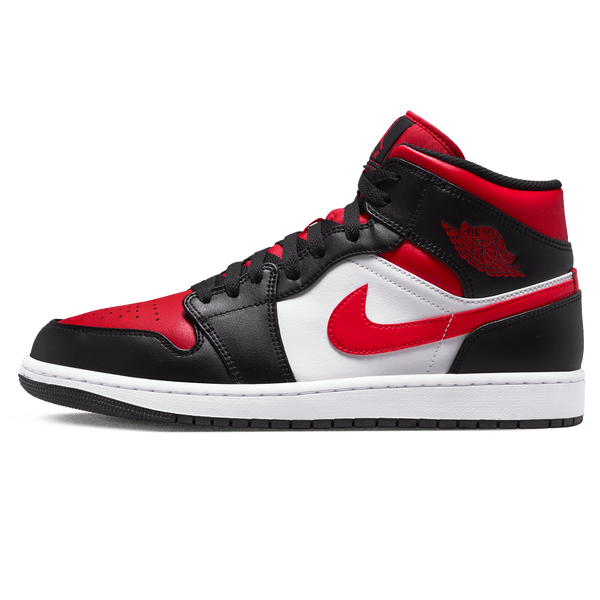 Air Jordan 1 Mid 'Black Fire Red'- Streetwear Fashion - lacezy.com