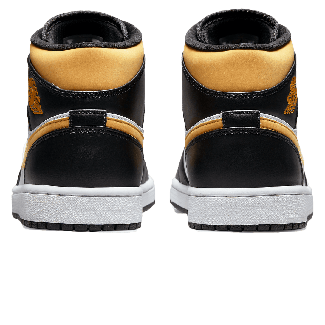 Air Jordan 1 Mid 'Black University Gold'- Streetwear Fashion - lacezy.com