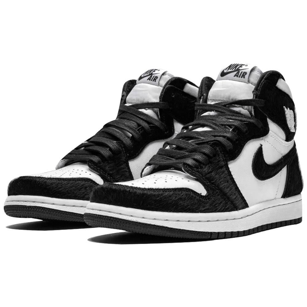 Air Jordan 1 Mid Black White Womens- Streetwear Fashion - lacezy.com