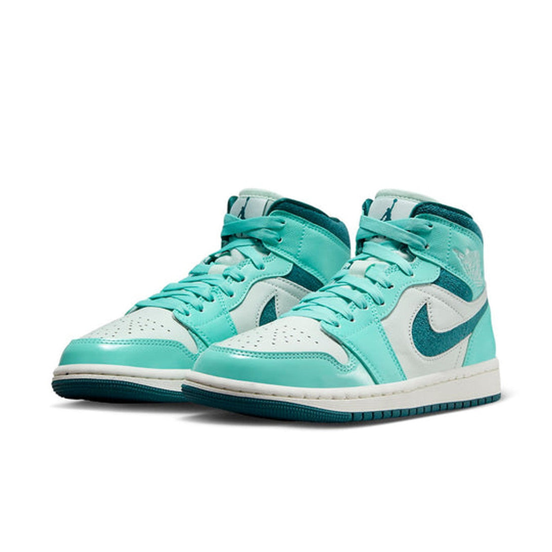 Air Jordan 1 Mid 'Bleached Turquoise' Wmns- Streetwear Fashion - lacezy.com