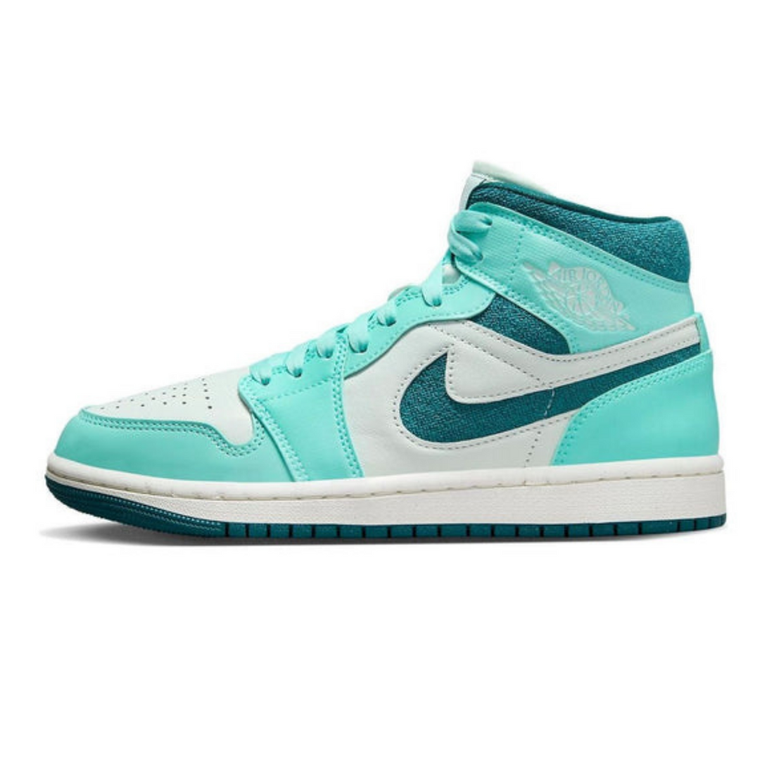 Air Jordan 1 Mid 'Bleached Turquoise' Wmns- Streetwear Fashion - lacezy.com