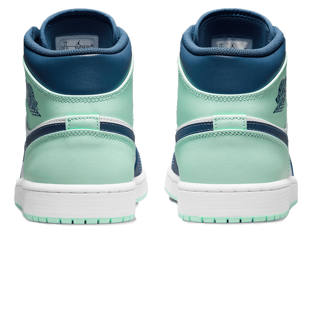 Air Jordan 1 Mid 'Blue Mint'- Streetwear Fashion - lacezy.com