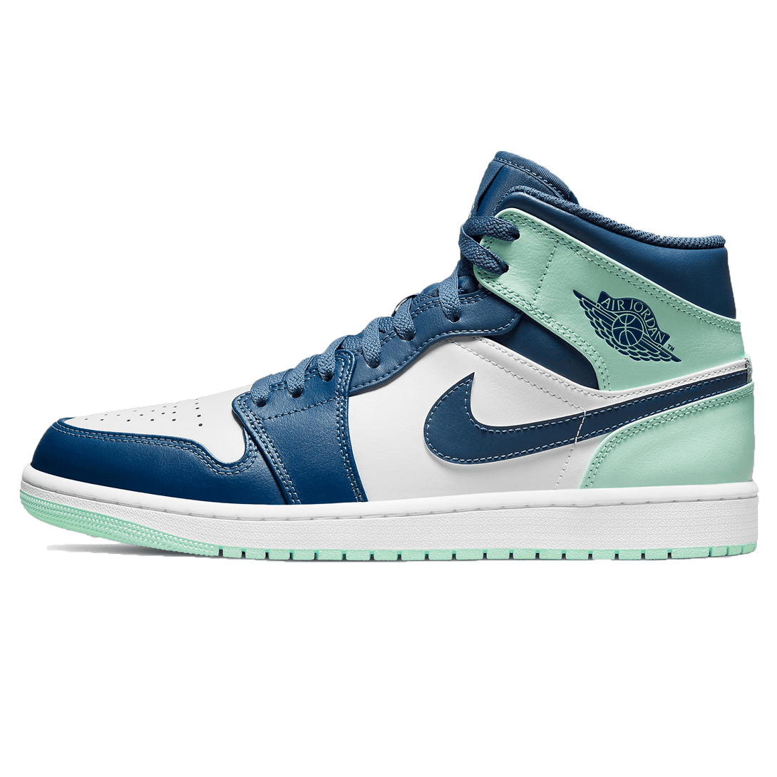 Air Jordan 1 Mid 'Blue Mint'- Streetwear Fashion - lacezy.com