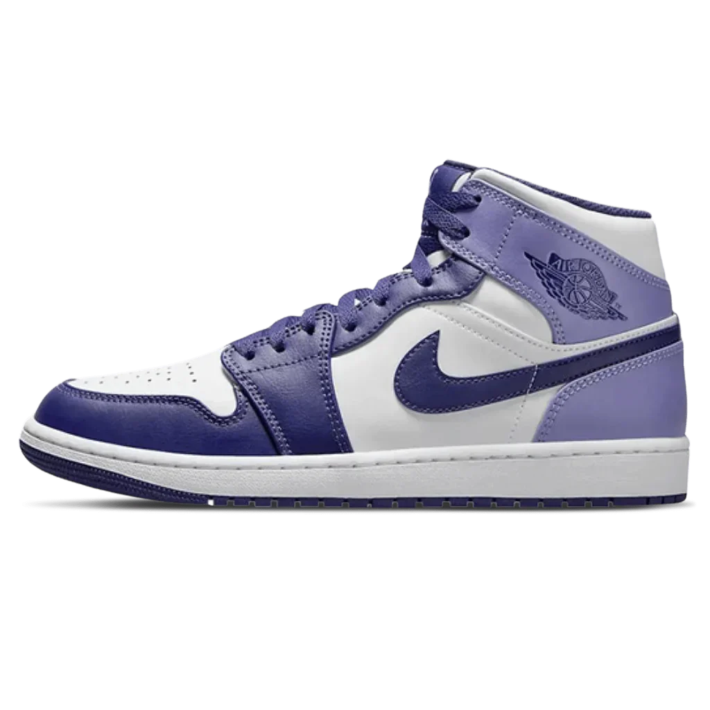 Air Jordan 1 Mid 'Blueberry'- Streetwear Fashion - lacezy.com