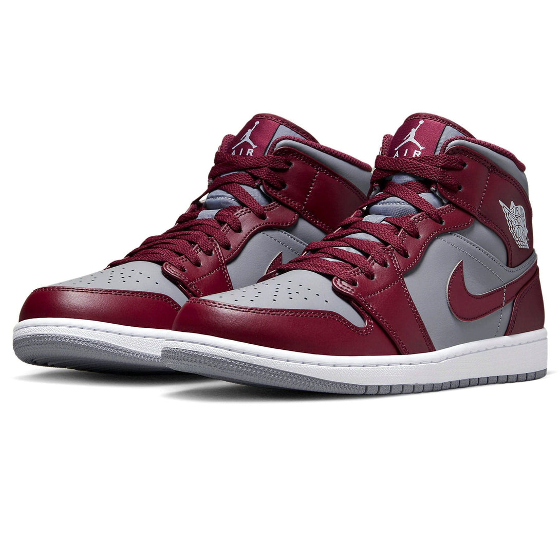 Air Jordan 1 Mid 'Cherrywood Red'- Streetwear Fashion - lacezy.com