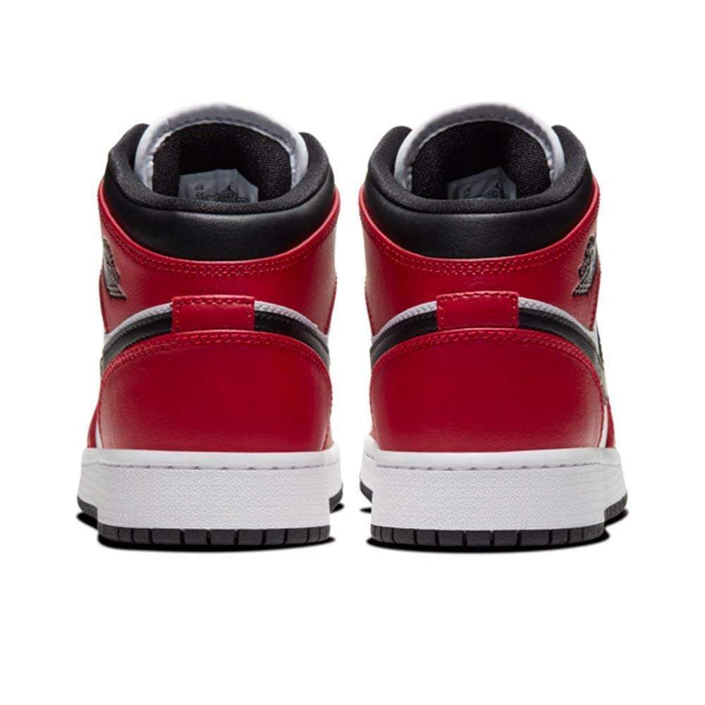 Air Jordan 1 Mid Chicago Black Toe GS- Streetwear Fashion - lacezy.com