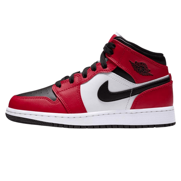 Air Jordan 1 Mid Chicago Black Toe GS- Streetwear Fashion - lacezy.com