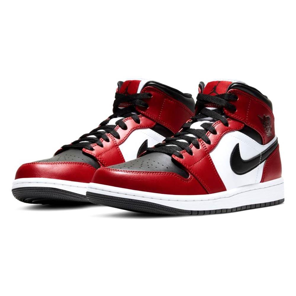 Air Jordan 1 Mid 'Chicago Black Toe'- Streetwear Fashion - lacezy.com