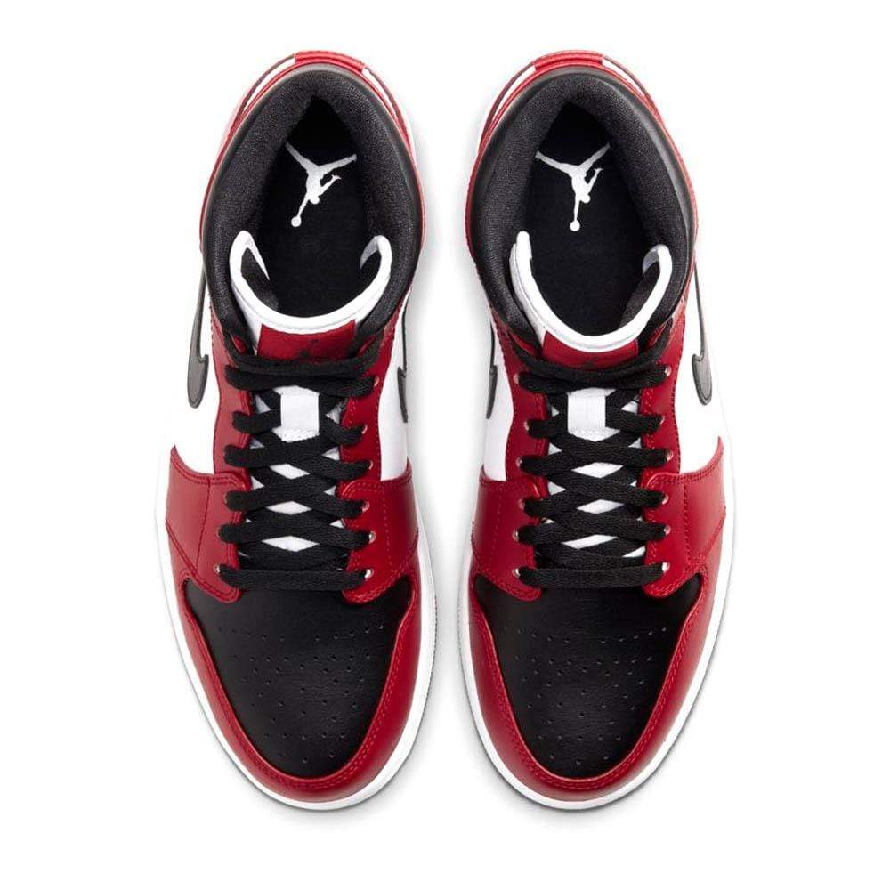 Air Jordan 1 Mid 'Chicago Black Toe'- Streetwear Fashion - lacezy.com